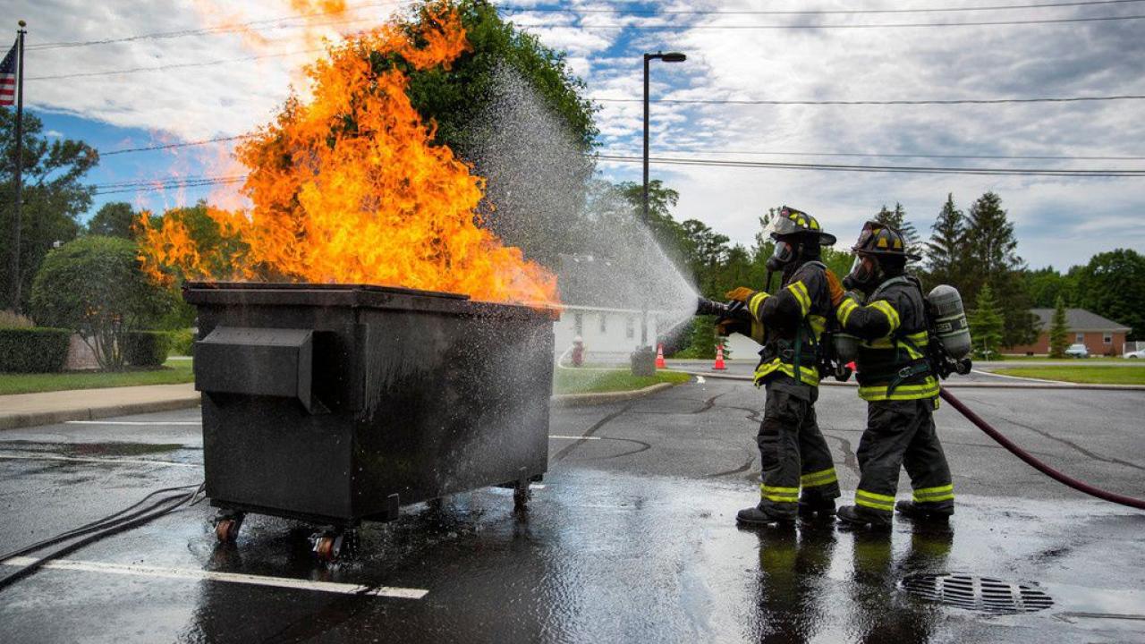 putting out the fire